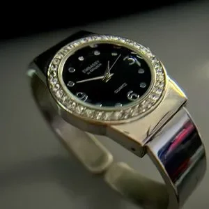 Embassy By Gruen Ladies Cuff Rhinestone Quartz Watch Embassy by Gruen GEM3032L Cuff Bracelet Rhinestone Ladies  main image 4